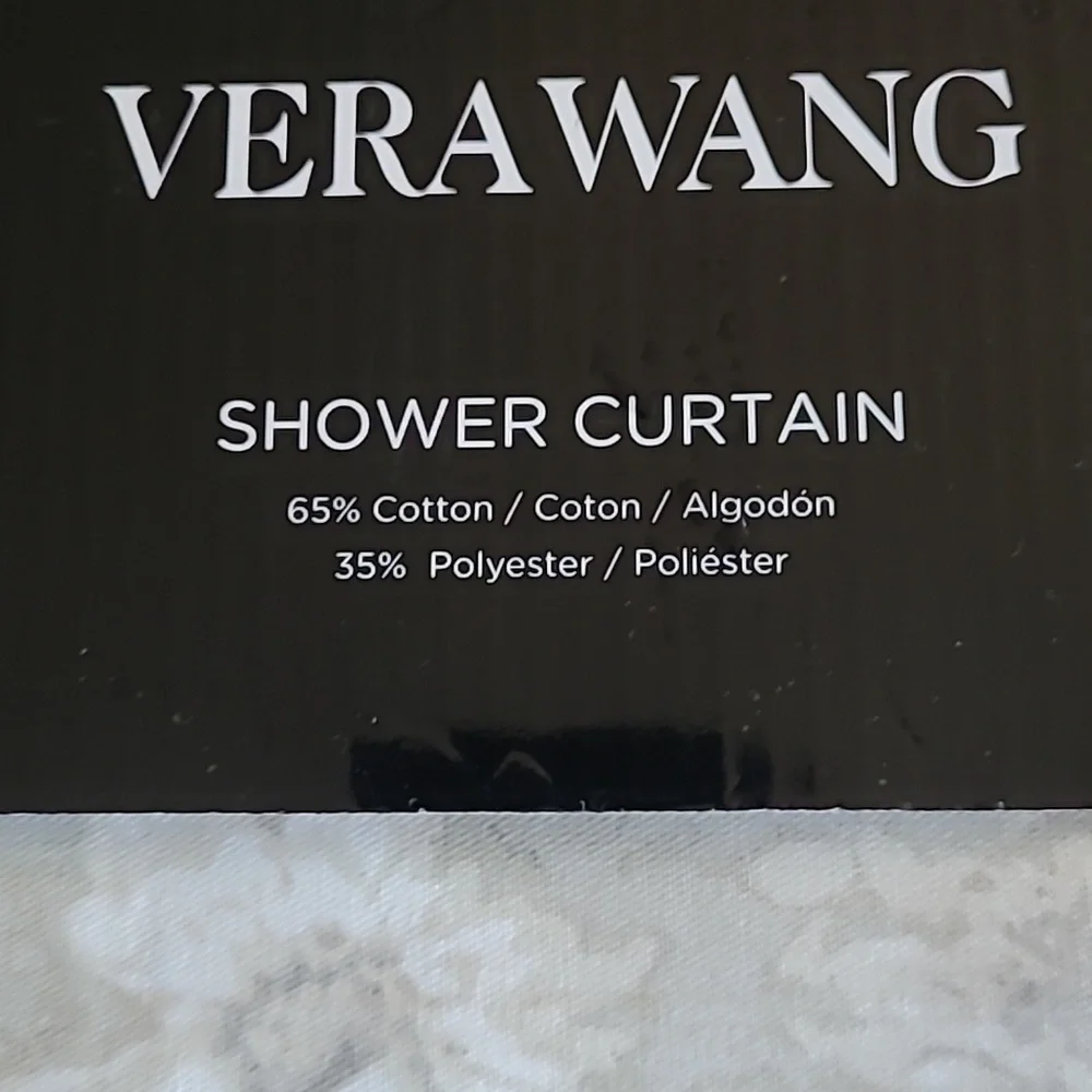 Vera Wang Floral Shower Curtain